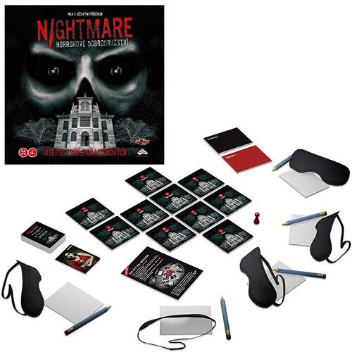 Nightmare horro 噩梦之午夜凶铃逻辑游戏成人休闲桌游卡牌捷克语
