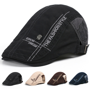 帽子男夏季鸭舌帽时尚休闲百搭贝雷帽潮男士春夏遮阳帽英伦前进帽