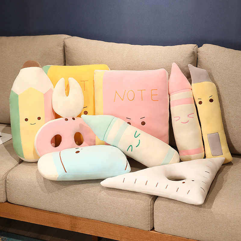 卡通仿真文具抱枕公仔毛绒玩具可爱铅笔玩偶睡觉枕头娃娃生日礼物,玩具/童车/益智/积木/模型,毛绒/玩偶/公仔/布艺类玩具,淘宝优惠券,粉丝福利购,淘宝优惠卷