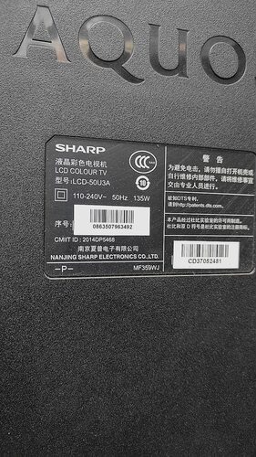 夏普LCD-50U3A主板DUNTKG517 RUNTKB517WJN12屏V500DK2-KS2测试好
