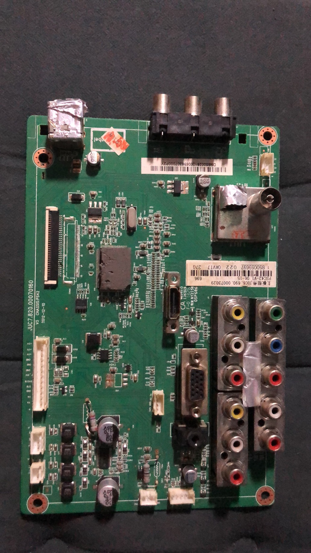 原装长虹3D51C2080主板JUC7.820.00082578/00070160配屏CN51G4000
