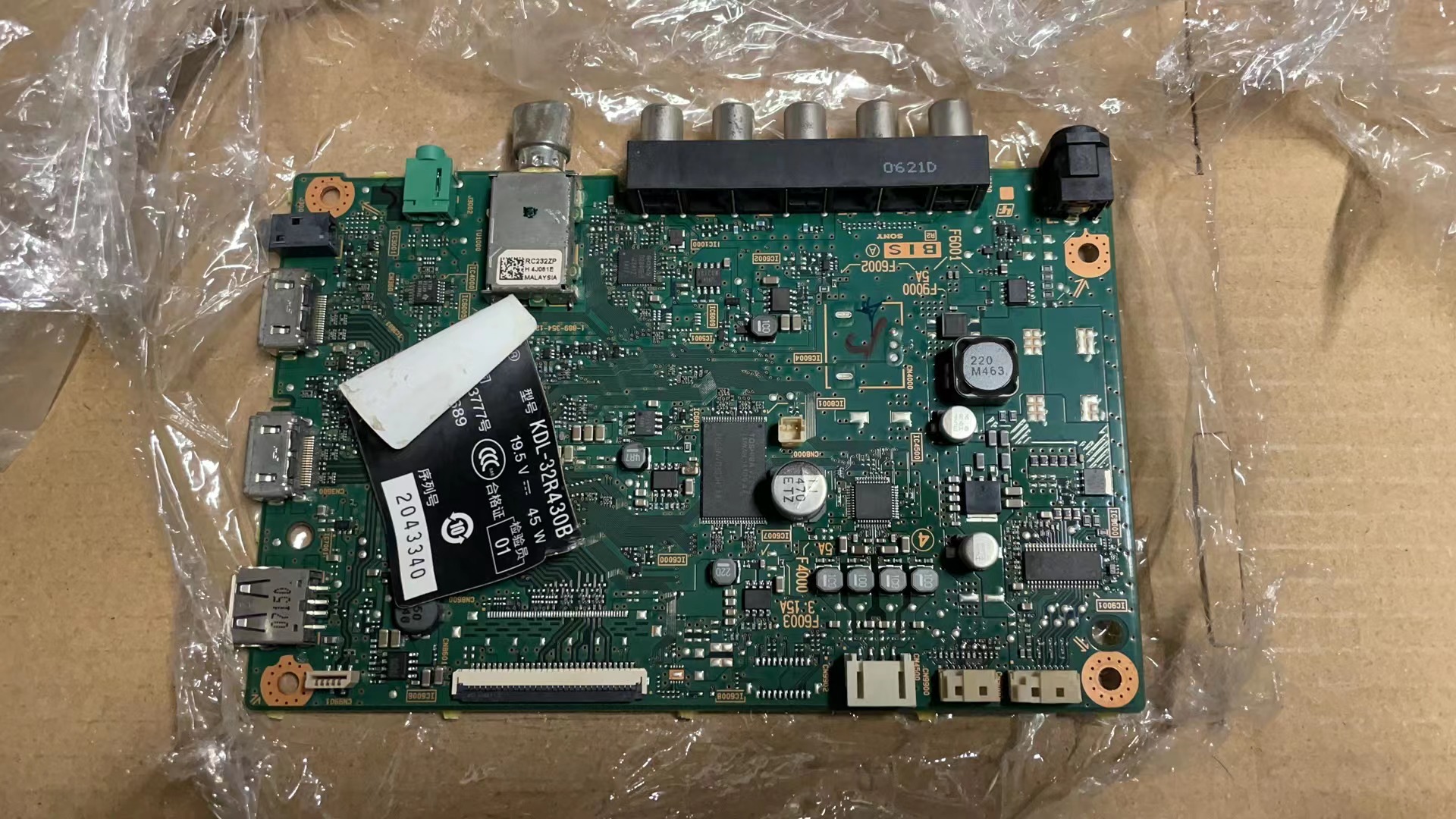 原装索尼KDL-32R430B KDL-32RM58主板1-889-354-12/13配IS4S320D