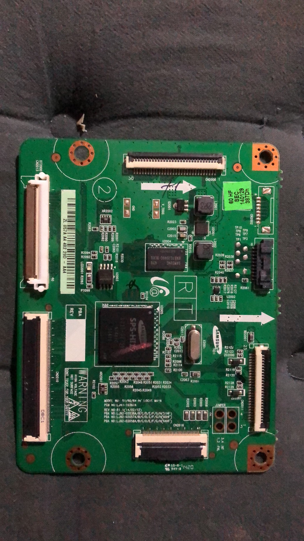 三星 PA60H5000AJ 逻辑板 LJ41-10367A LJ92-02038A