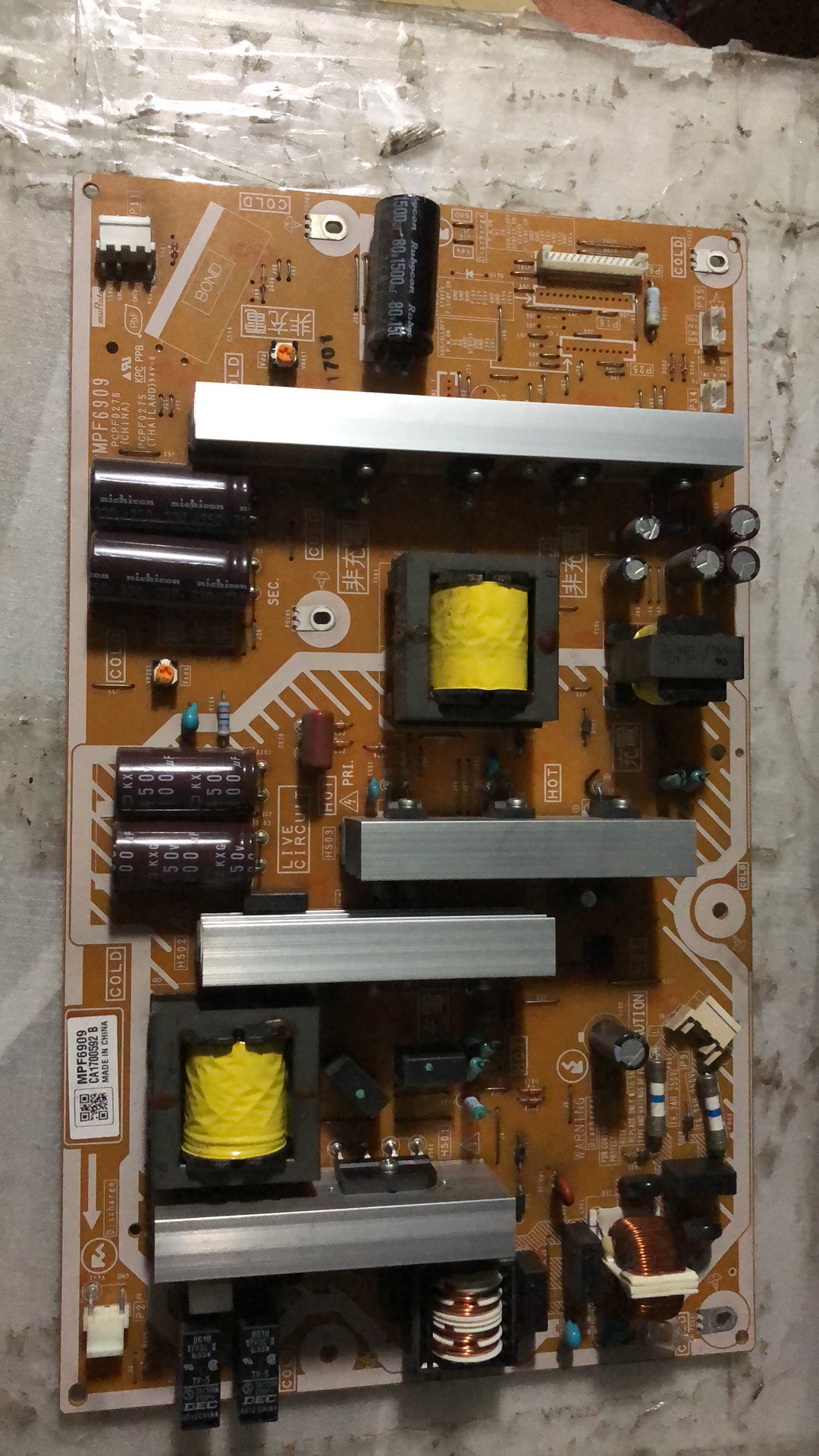 松下TH-P42C33C/P50U30C电源板B159-002 MPF6908 MPF6909