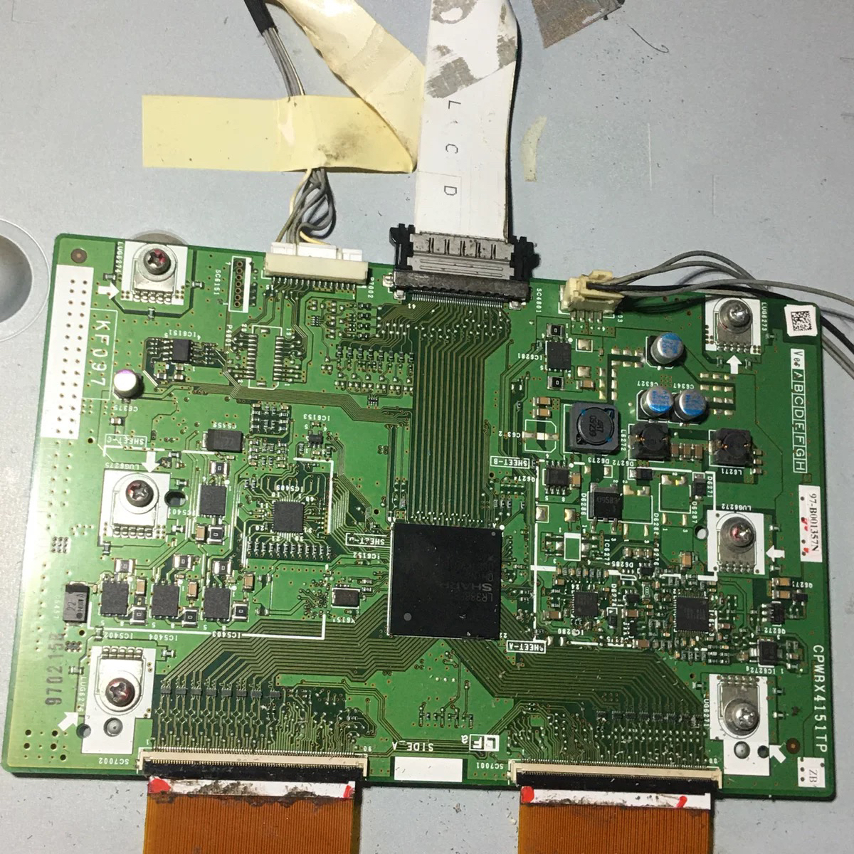 原装夏普LCD-46GE50A逻辑板CPWBX4023TP ZH拍摄现货测好