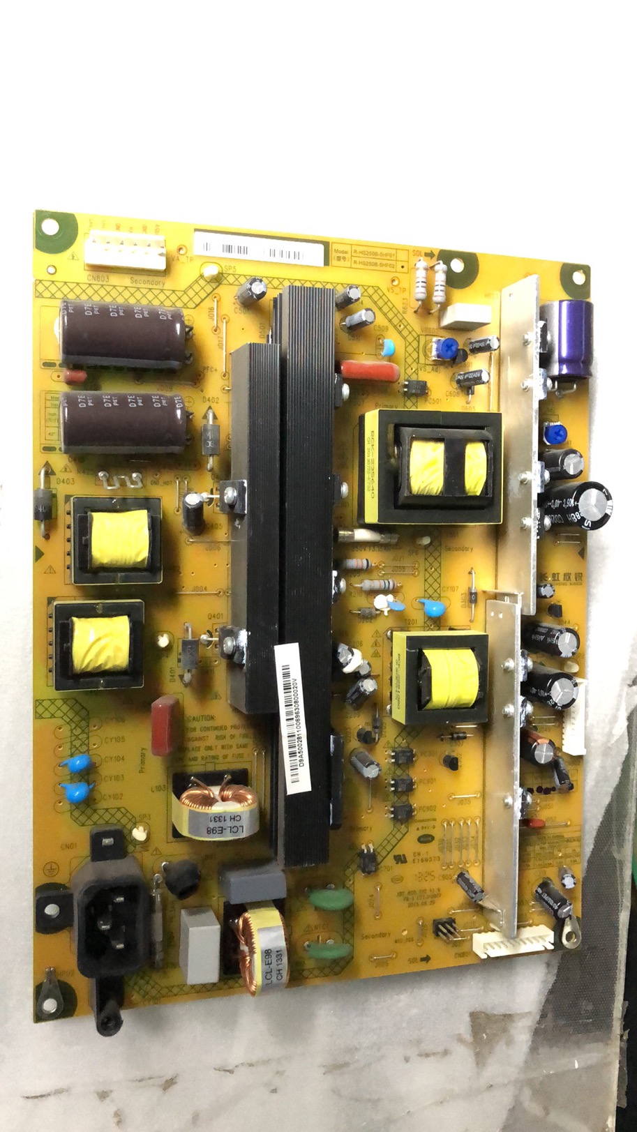 维修 3D51C2080电源板XR7.820.192 V1.5/V1.6 R-HS250B-5HF02