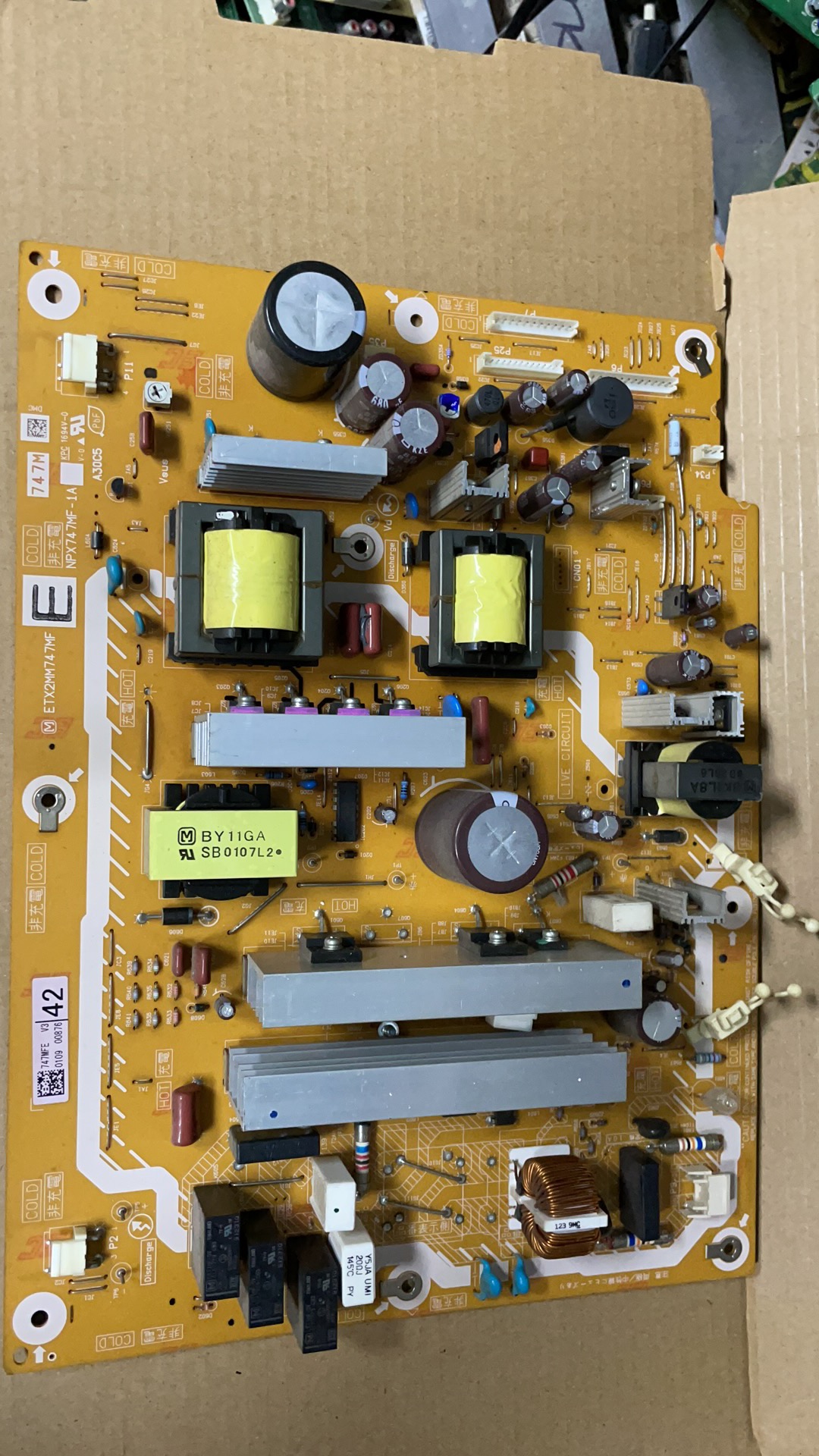 松下TH-P42S10C/46S10C/50S01C电源板ETX2MM747MF G NPX747MF-1A