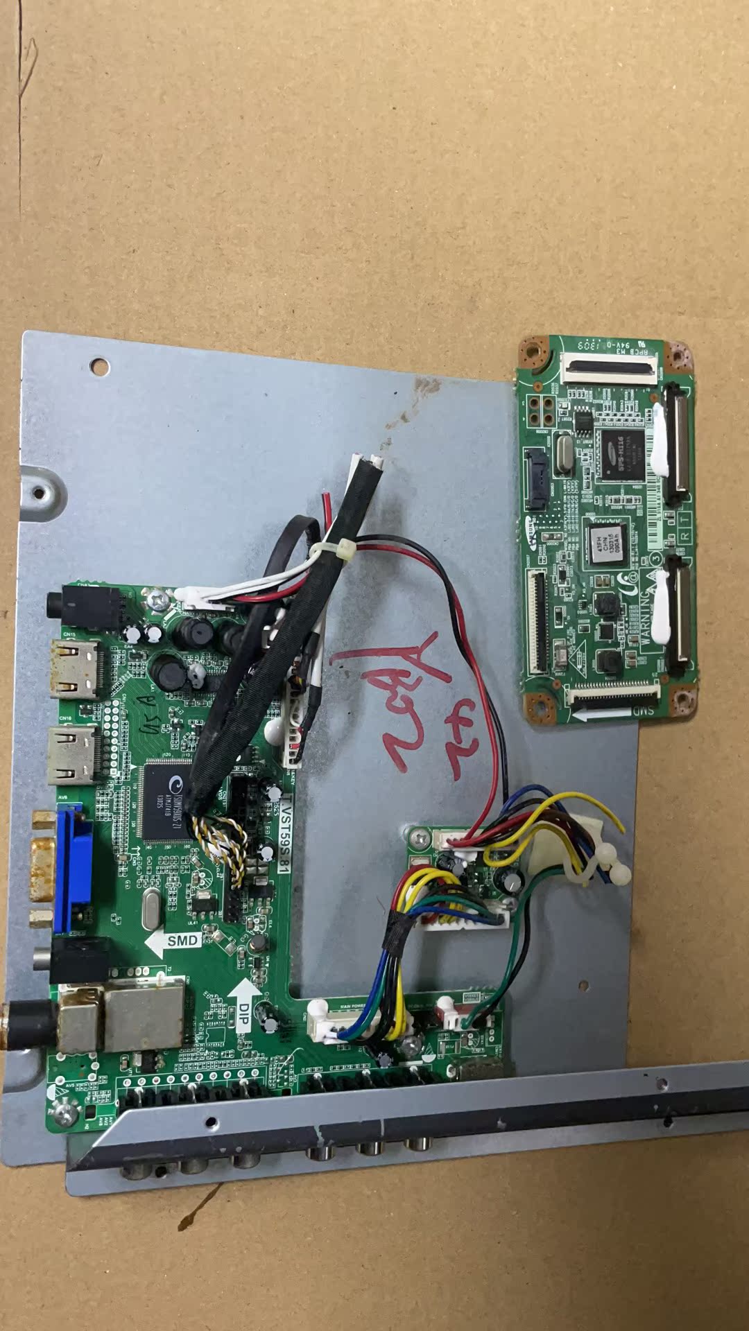 原装熊猫 P43H21等离子主板 T.VST59S.81配屏S43AX-YB02