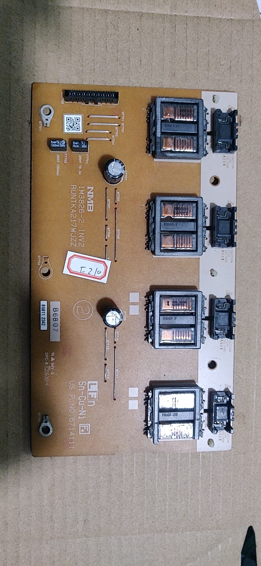 变压器RUNTKA216WJZZ RUNTKA217WJZZXG LCD-37AX5 37BX61