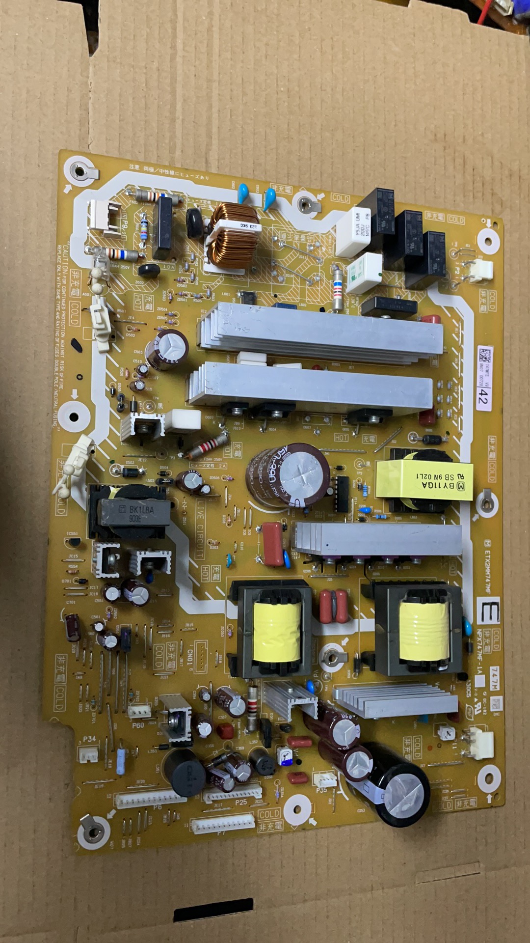 原装松下TH-P42S10C/46S10C 电源板NPX747MF-1A ETX2MM747MF