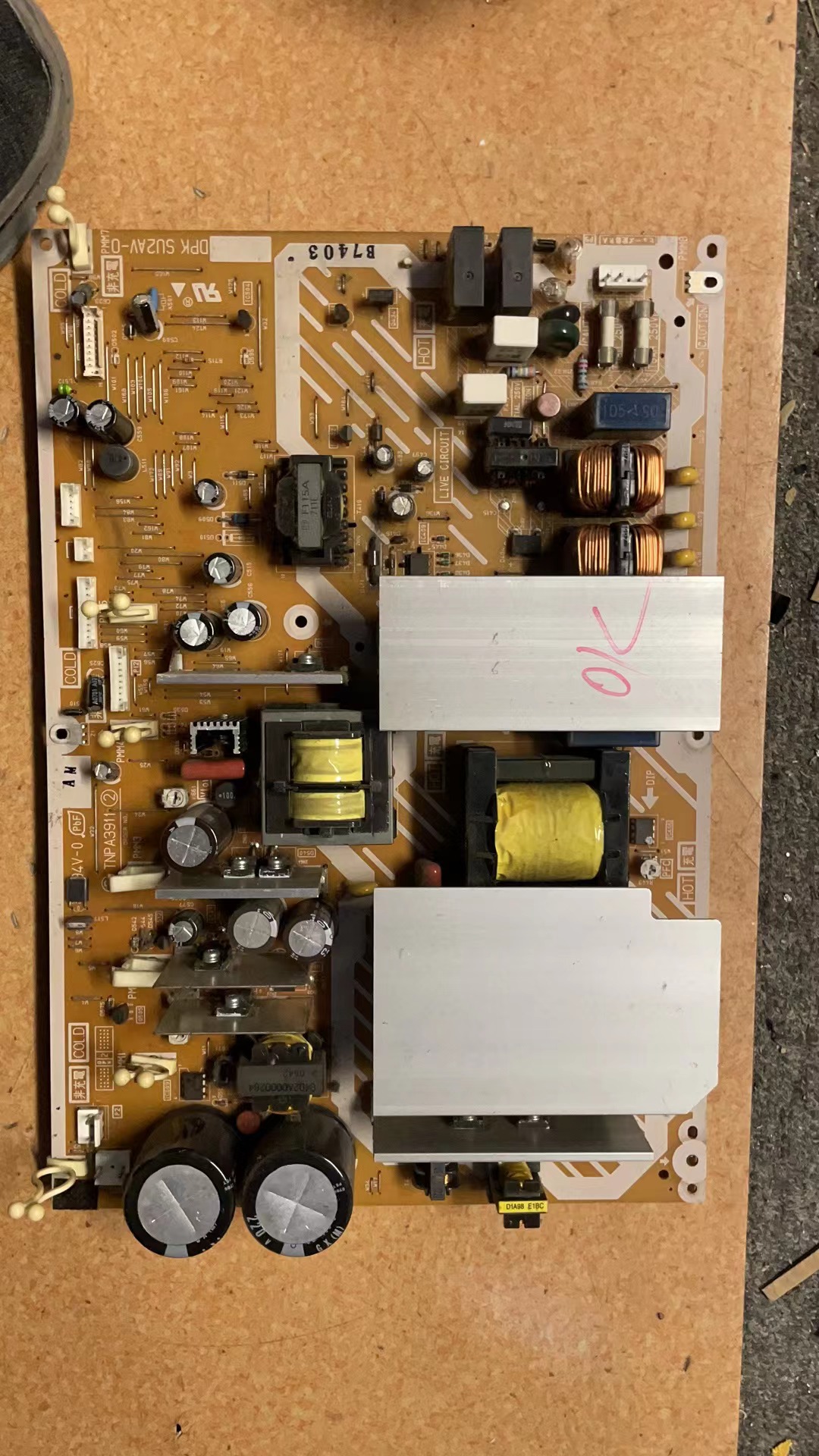 松下TH-42PA60C TH-42PV60C TH-42PV65C电源板TNPA3911 DPK SU2AV