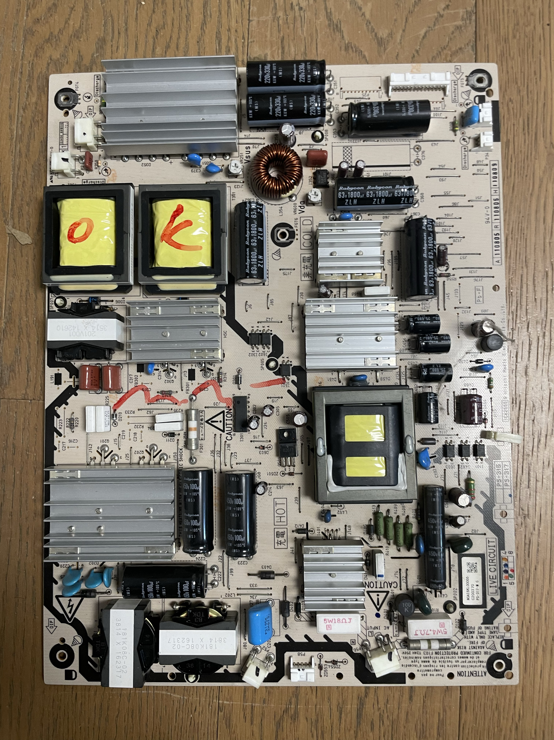 TH-P55VT31C电源板PS-317-M N0AE6KL00005