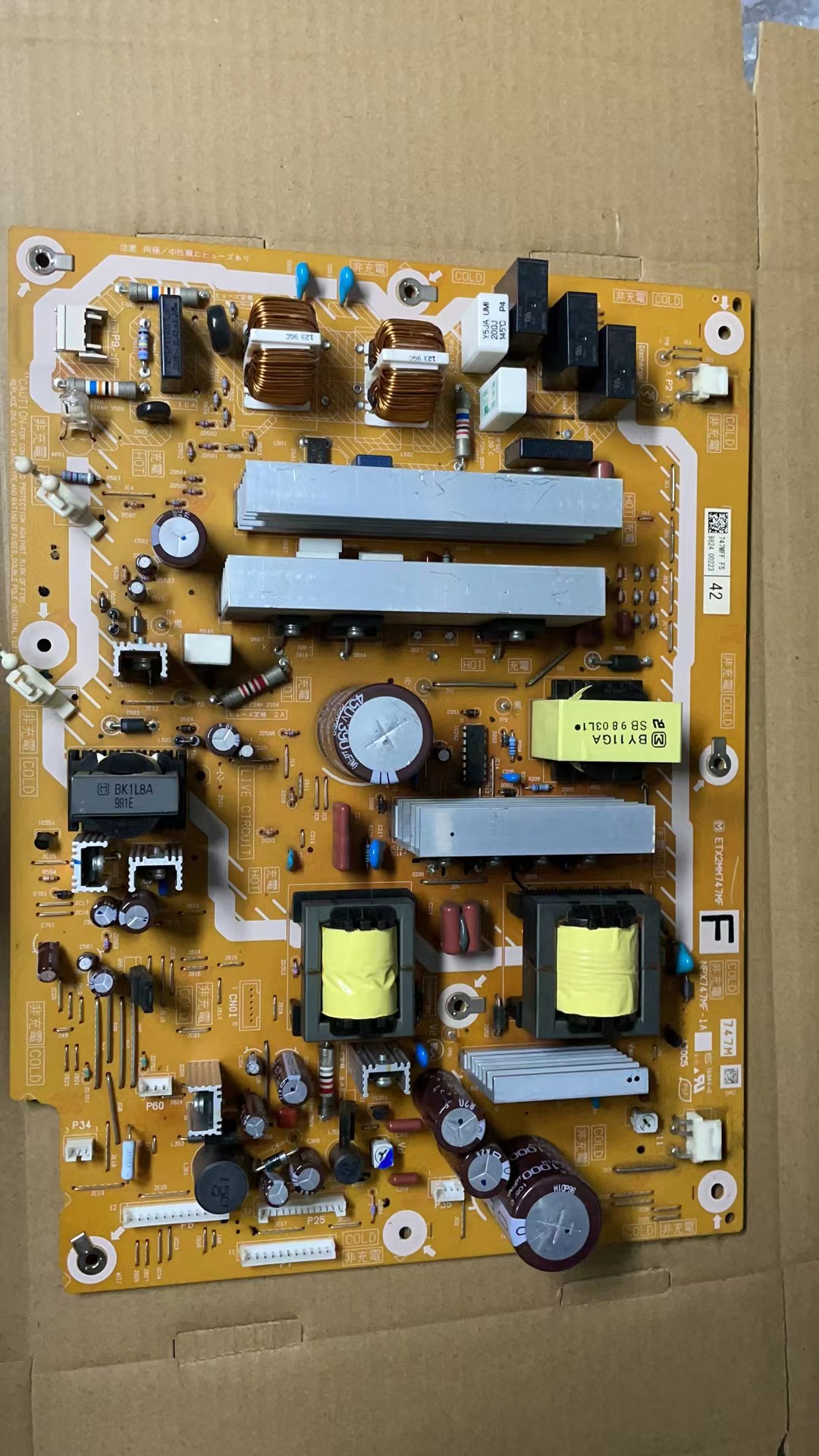 松下TH-P42S10C/46S10C/50S01C电源板ETX2MM747MF G NPX747MF-1A