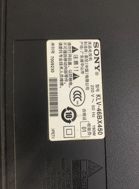测试好！索尼KLV-46BX450主板48.73Q03.011 S1102-1屏LTY460HN06