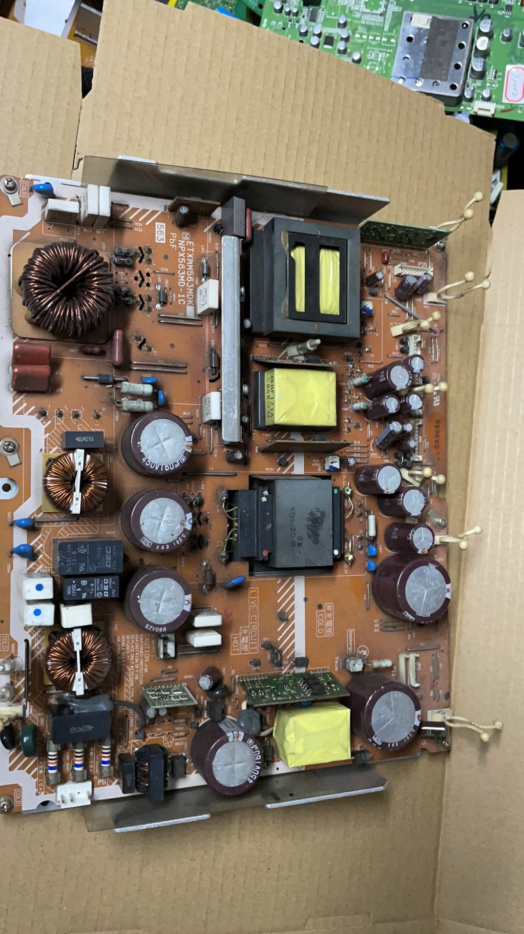 测试好 原装松下 TH-42PV500C 电源板ETXMM563MDK NPX563MD-1B