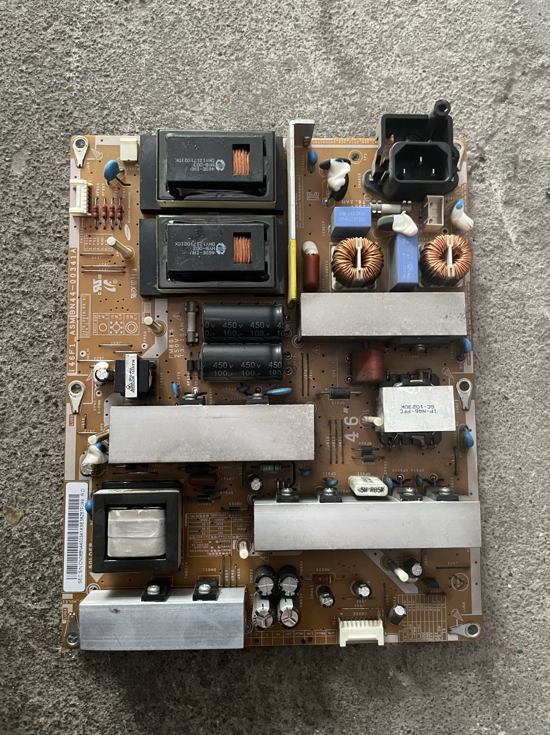 原装三星LA46C530F1R 现货电源板I46F1-ASM BN44-00341A测试好