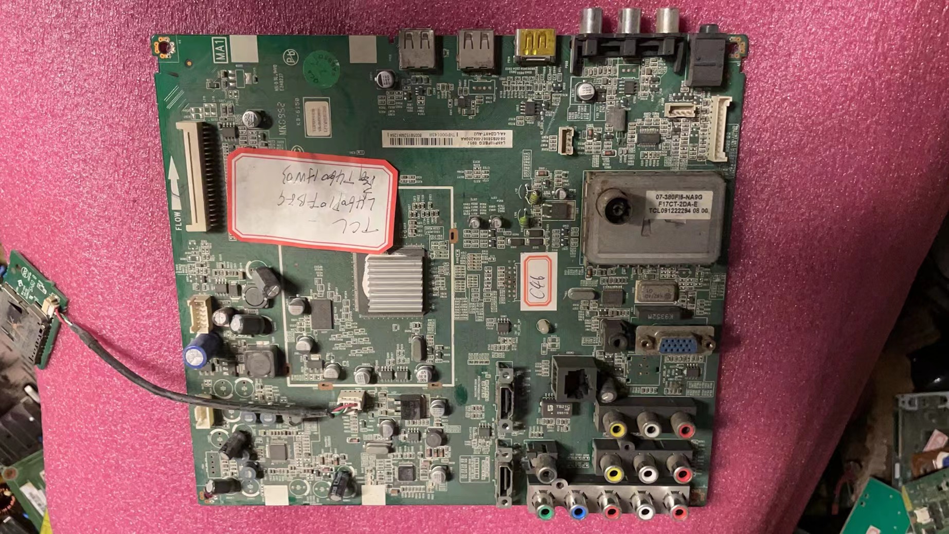 拆机TCL L46P10FBEG 主板40-01MS58-MAB2XG 配屏T460HW03