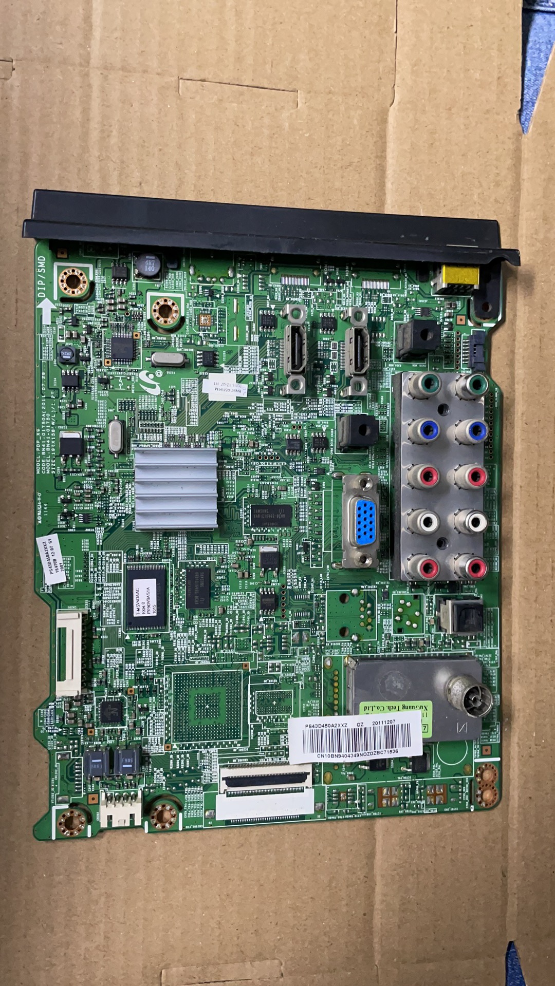 三星43寸电视机PS43D450A2原装主板BN41-01750A 配屏S42AX-YB01