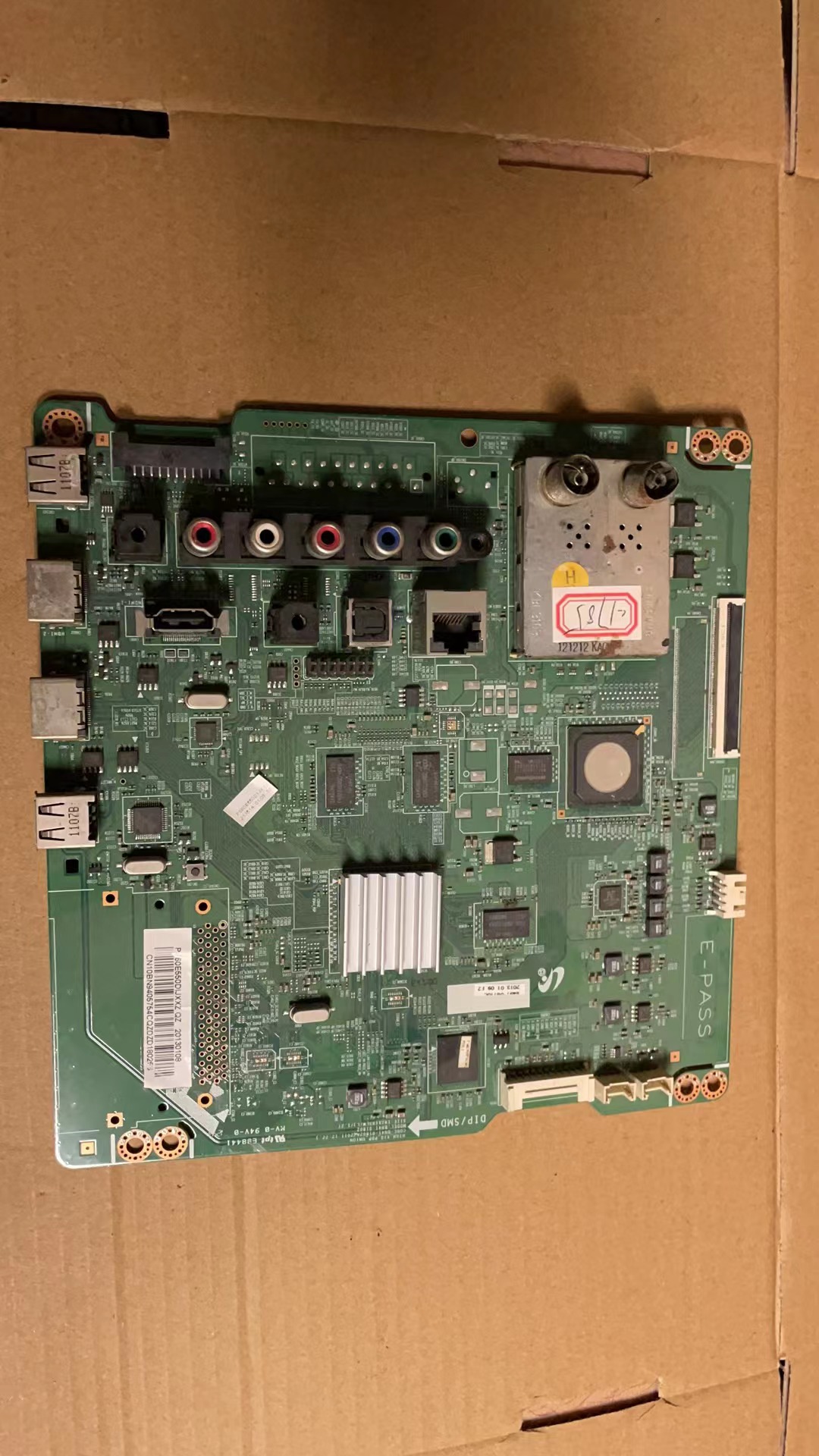 拆机三星PS60E-550D1J 主板BN41-01802A 配屏S60FH-YB02