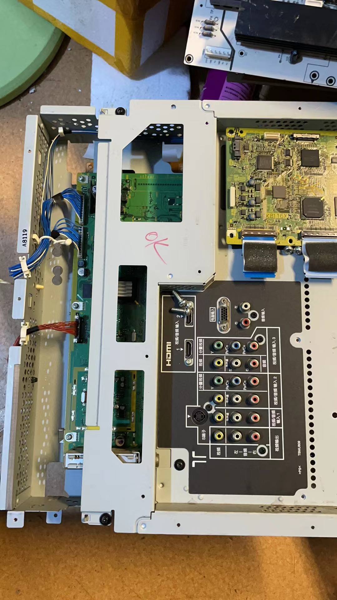 原装松下TH-42PV70C主板TNPA4311 DG AH 屏MC106H23FC10