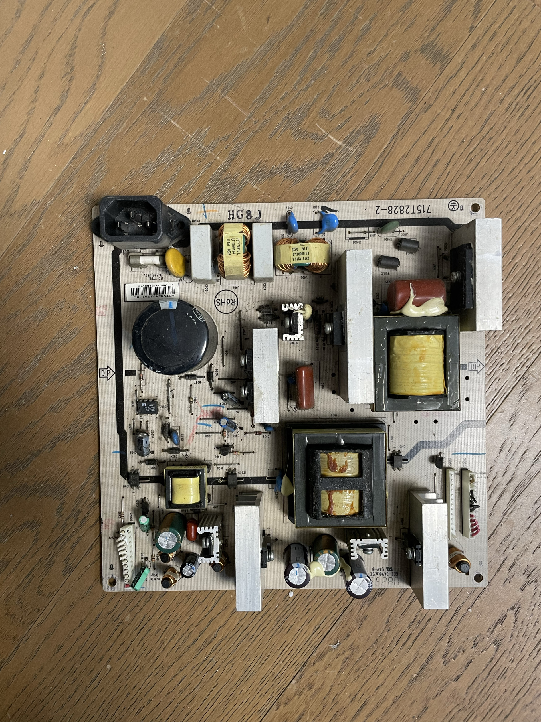 线头剪断了飞利浦47PFL3403/93 电源板715T2828-2