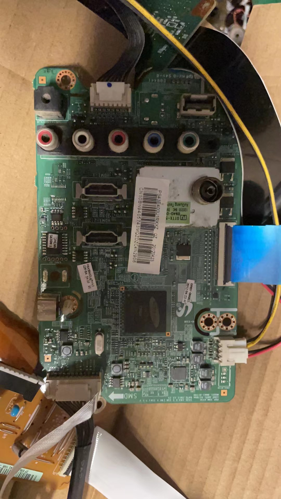 三星等离子PS43E400UIR主板BN41-01799A配屏S43SD-YB01测试好