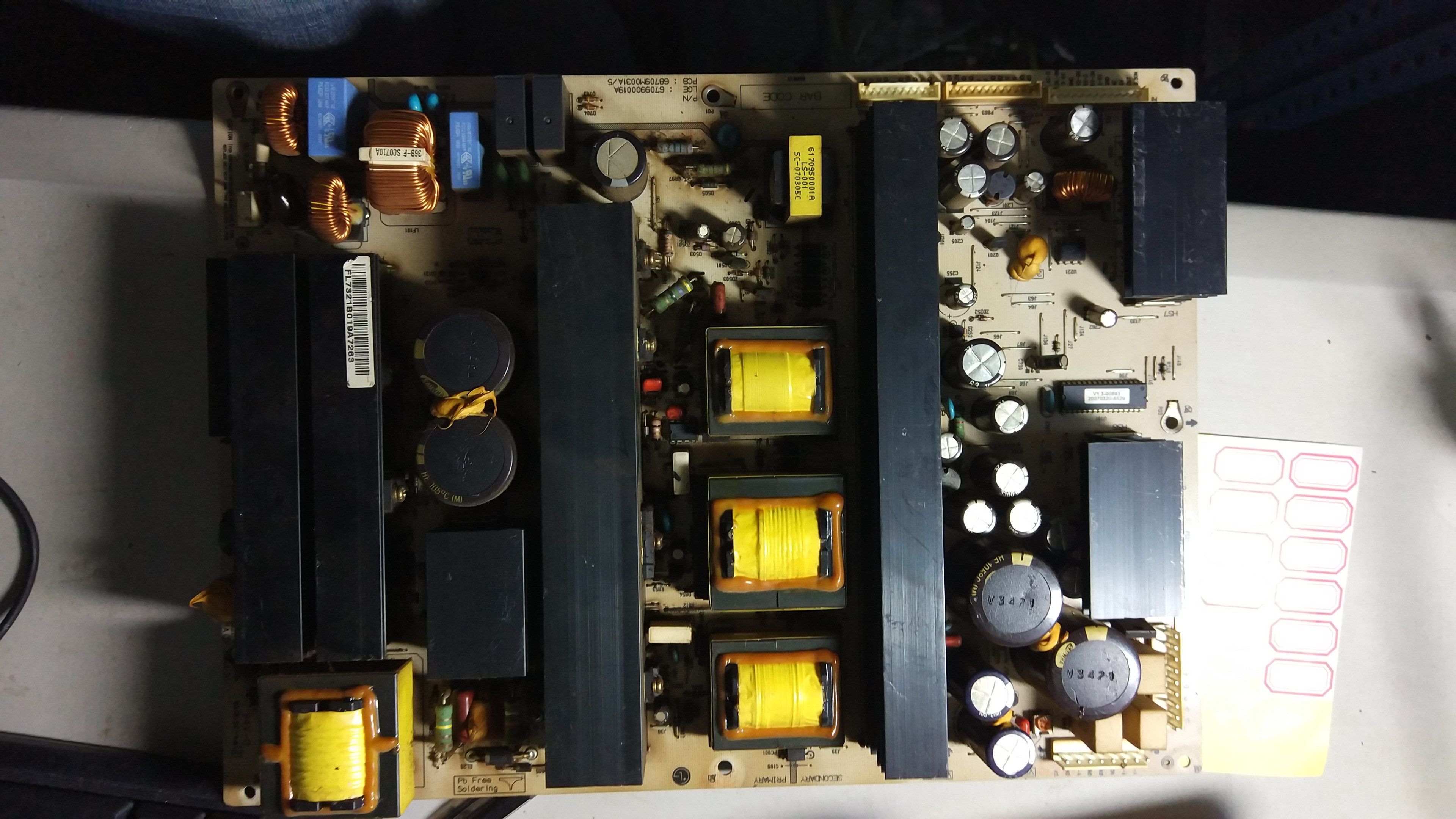 原装LG 42PC1R电源YPSU-J011A 42V8 6709900019A 68709M0031A/5