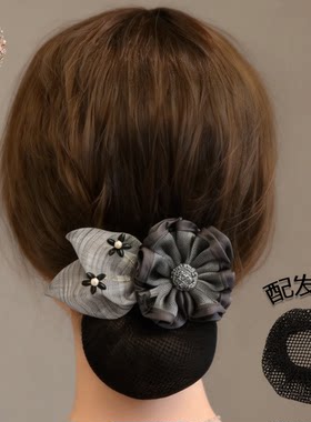希子职业优雅防掉发盘发套装