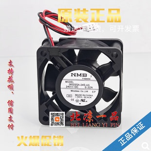 全新NMB 06025SA-24S-AA BA FA 24V 0.22A变频器机箱电源散热风扇