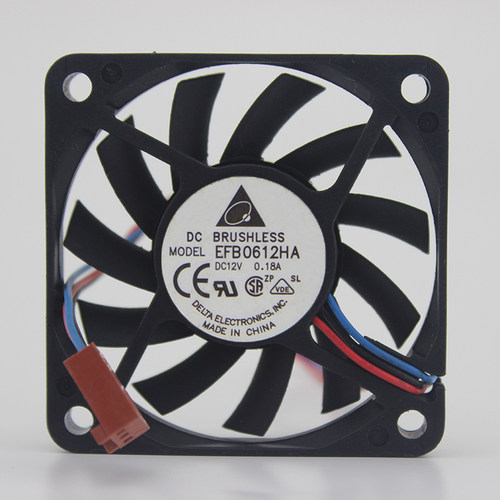 台达 EFB0612HA 6010 12V 0.18A 6CM 超薄风扇 机箱散热设备风扇