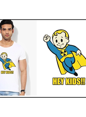 Fallout4vaultboy辐射4T-Shirt成人T恤班服上衣TEE圆领新款11