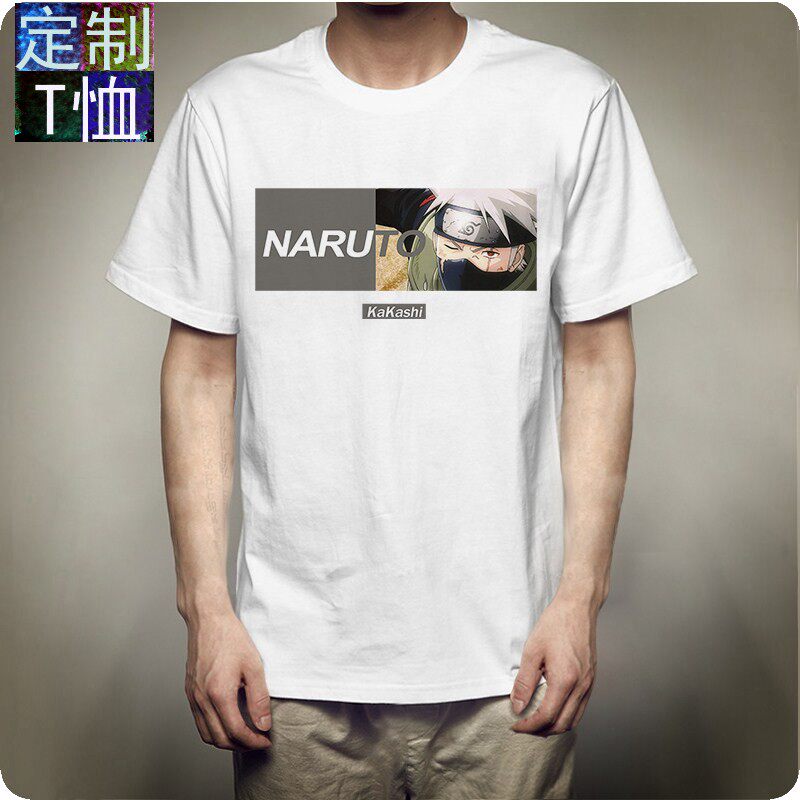 日系INS潮火影忍者T恤动漫佐T恤
