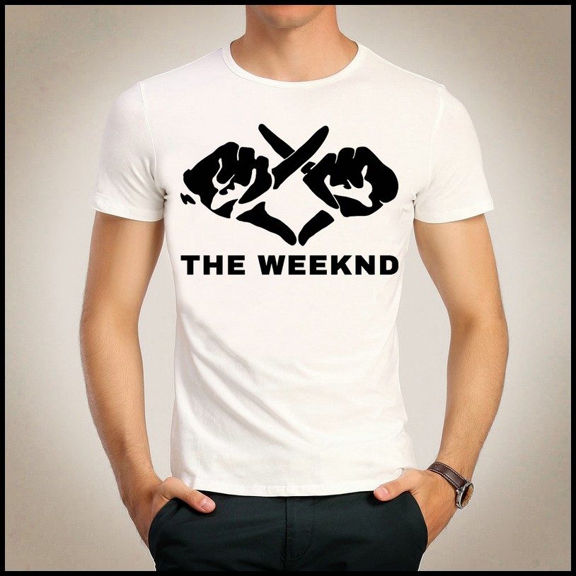TheWeekndT-shirt威肯T恤歌手威肯白色短袖T恤衫新款