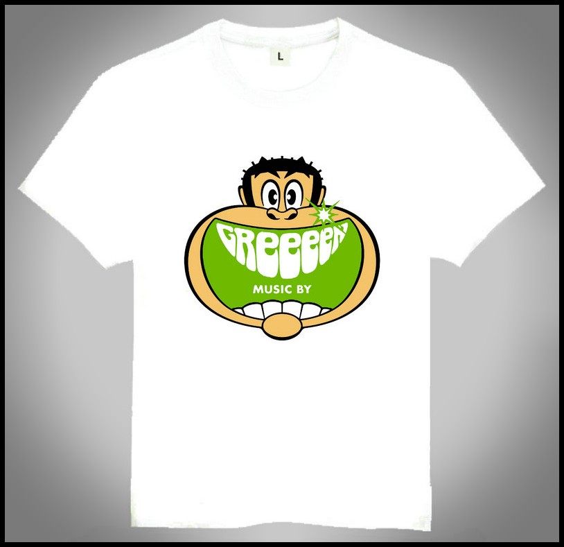GReeeeN T-shirt 白色短袖 日本GReeeeN Band T恤 欧美潮流 T恤