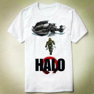 圆领新款 HALO DIY定制T恤成人 Shirt光环士官长 Tee Akira Chief