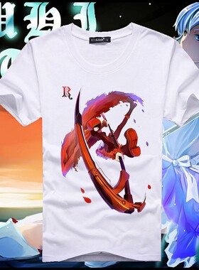 RWBY 美漫唯美多款短袖 RubyRose 露比罗斯T恤 红色女主动漫t打底