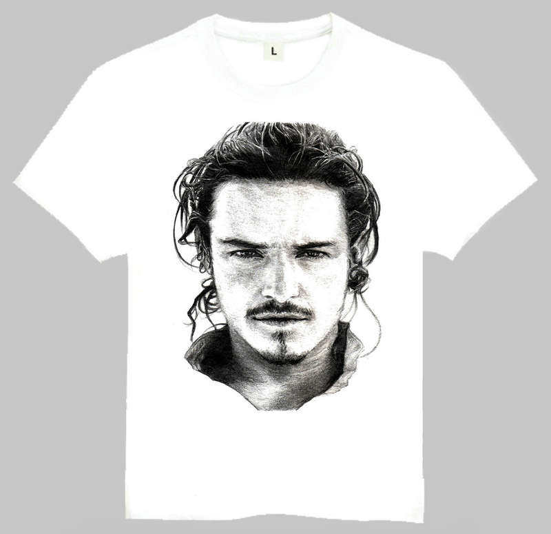 orlando bloom t-shirt 精灵王子 奥兰多 布鲁姆 t恤 欧美潮流t恤