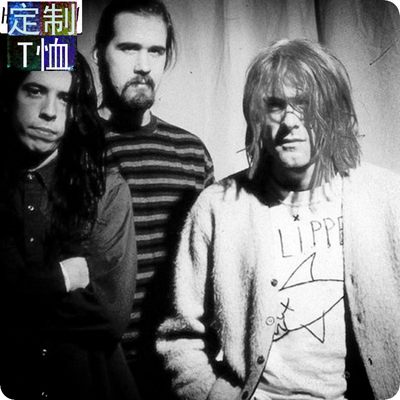 Nirvana 涅槃乐队 Kurt cobain科特柯本 flipper 短袖t恤衫男定制