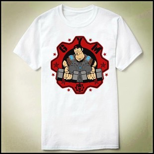 Gears of War Gym Marcus Fenix战争机器4 T-Shirt T恤 衣服定制