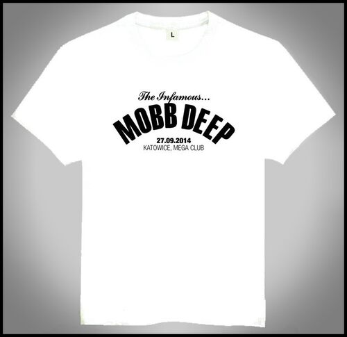 Mobb Deep T-shirt Mobb Deep乐队 T恤 欧美潮流T恤 白色短袖 T恤