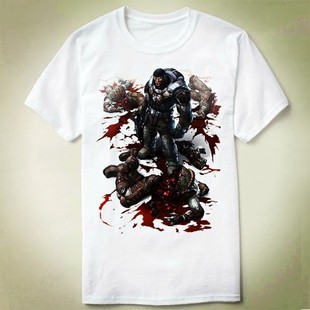 marcusGearsofWar战争机器4TeeShirt圆领打底上衣T恤成人
