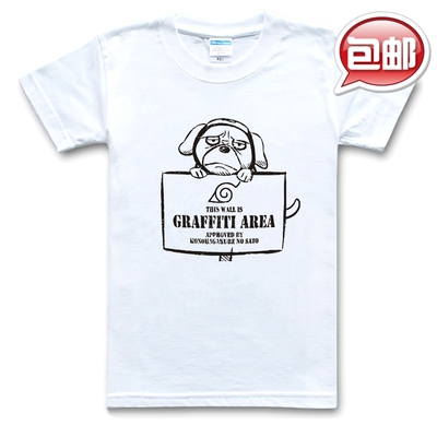 火影忍者 NARUTO 帕克犬 忍者狗  T恤文化衫 来图打底