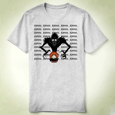 Southpark南方公园DEATH衣服上衣成人NOTETeeT-ShirtT恤7