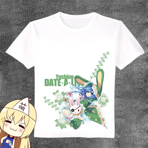 约会大作战 DATE A LIVE 四糸乃 动漫周边 长短袖t恤DIY来图定做