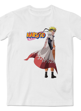 火影忍者之继承老爸衣钵的漩涡鸣人动漫周边休闲时尚短袖T恤男女