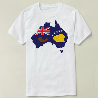 Booting Flag Australia  衣服 个性 定制 DIY Tee T-Shirt T恤
