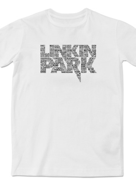 林肯公园Linkin Park Logo短袖T恤休闲潮男嘻哈摇滚街舞定制