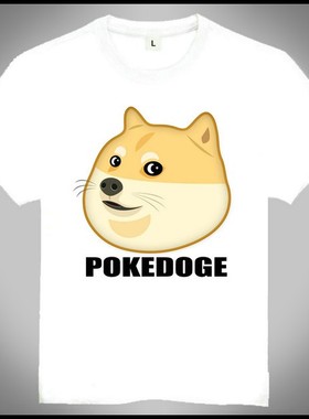 POKEDOGE Kabosu Doge T-shirt 神烦狗 T恤 白色 T恤 欧美潮流T恤