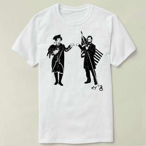 FistBumpforLibertyLincoln林肯总统上衣DIYT-ShirtT恤