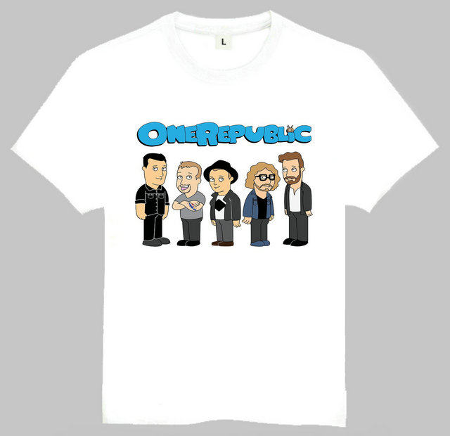 one republic t-shirt 共和时代 t恤 欧美潮流t恤 流行摇滚乐队